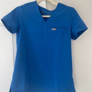 Figs Catarina Scrub Top XXS in Royal Blue